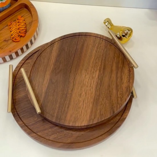 Wooden Tray Set 2 Pcs